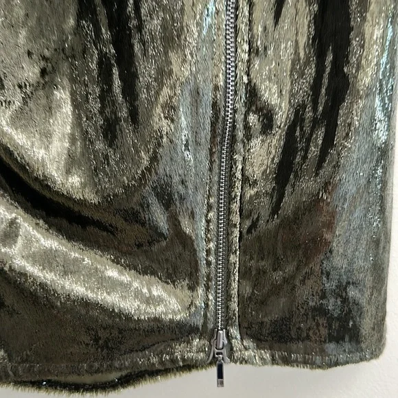 Reiss Leena Ruched Zip Detail Skirt - Picture 7 of 11